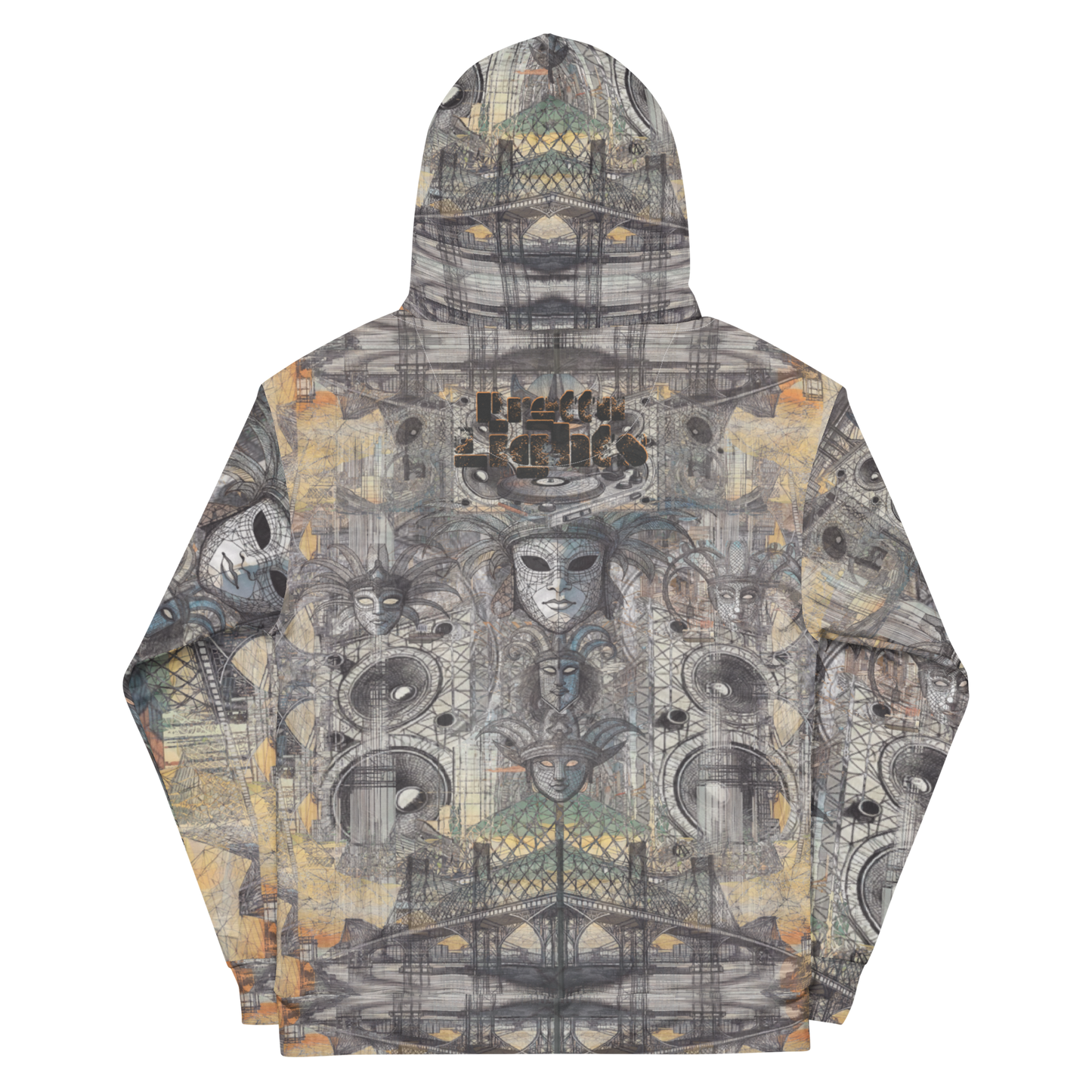 Ancient Future Masks Flip Hoodie