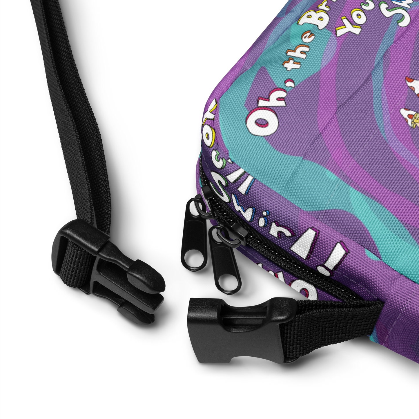 Oh the Bridges You'll Swirl Crossbody Bag