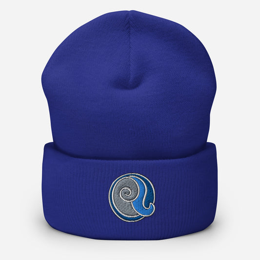 Dillon swirl emblem beanie