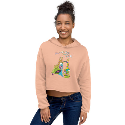 "Oh, the Bridges You'll Swirl!" Croptop Hoodie